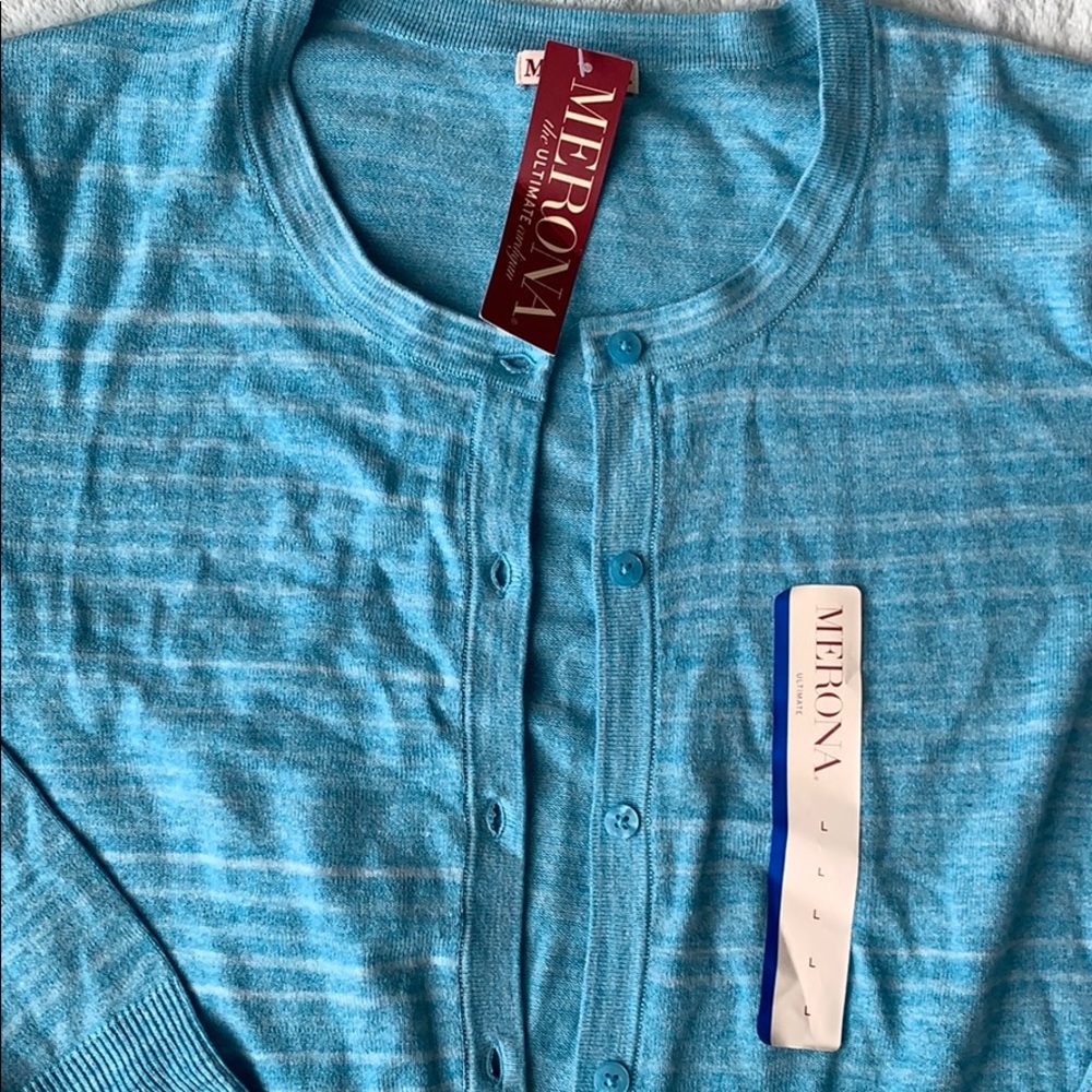 Blue cardigan